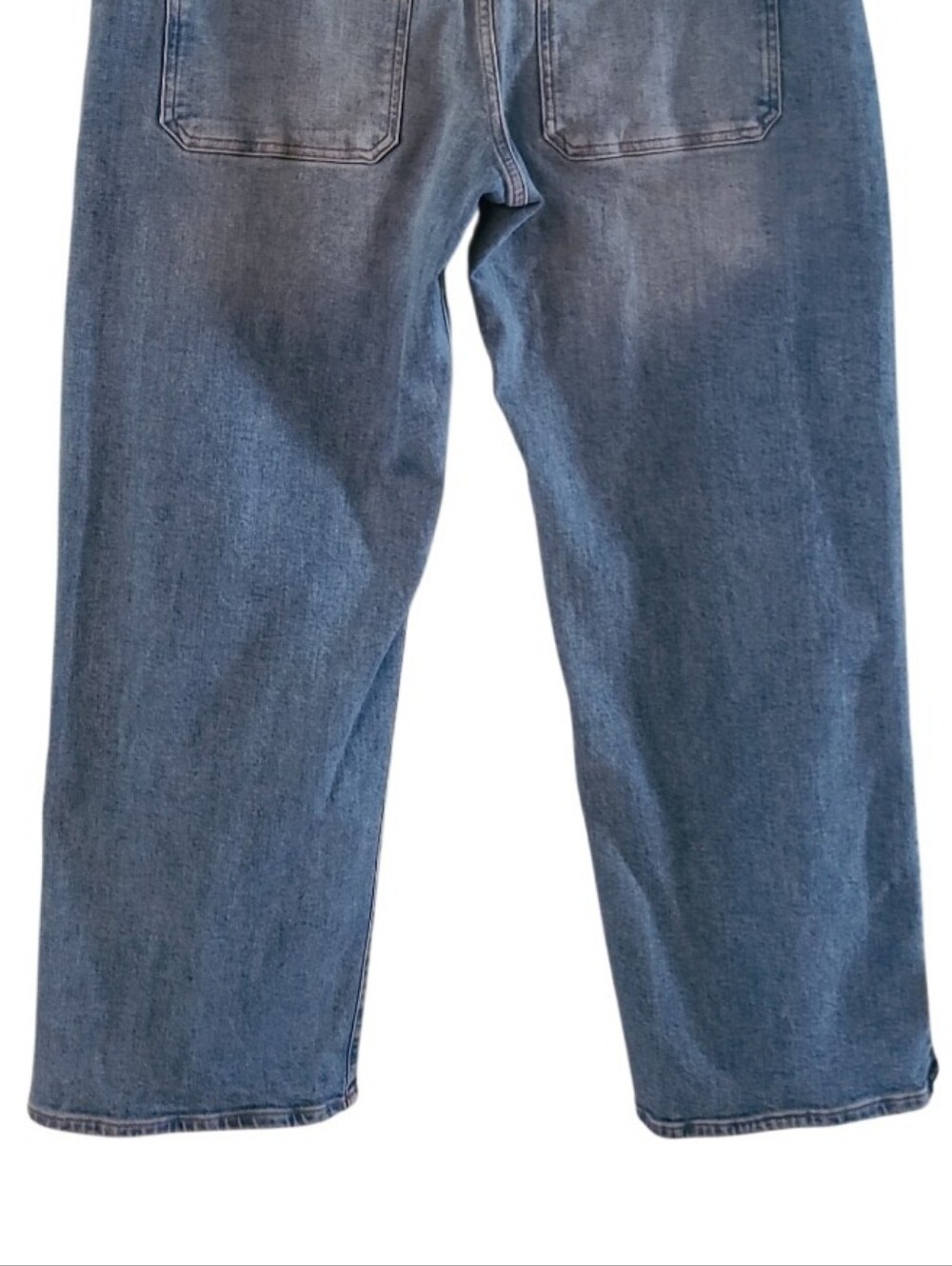 Madewell The Emmett Wide Leg Jeans Light Wash Sailor Fisherman Denim - Picture 11 of 16
